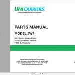 Unicarriers 2W7 Parts Manual PM3UC-2W7WL