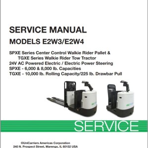 Unicarriers E2W3 E2W4 Service Manual 997SE-33100