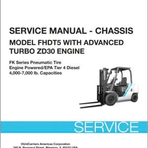 Unicarriers FHDT5 Service Manual Chassis SM5UC-FHDAZD