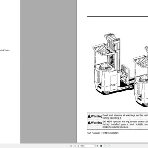 Unicarriers RR35 to RS50 RRN30 to RRS50 Quality Parts RRNRS-UBOOK