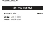 Unicarriers TX30M TX35M TX40M Service Manual 997SE-11000