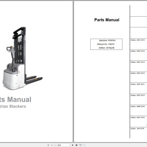UniCarriers PS125 PSH160 PSH200 Parts Manual 159251 EN SV DE FR