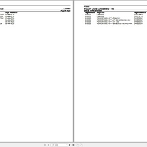 Valtra BE1100 Parts Catalog PDF C110002