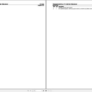 Valtra Trailer Santal VT10 BR SII Parts Catalog PDF CTV1003