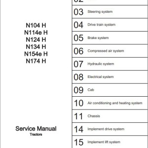 Valtra N4 Hitech N104H to N174H Service Manual 39279211