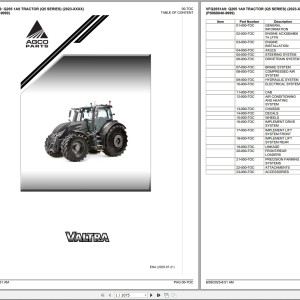 Valtra Q265 1A9 Q5 Parts Catalog