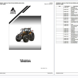 Valtra S286 2A3 S6 Tractor Parts Catalog