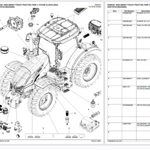 Valtra S294 Smart Touch Tier 2 Stage 5 Tractor Parts Catalog