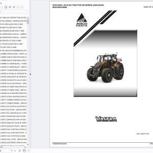 Valtra S316 2A3 S6 Tractor Parts Catalog