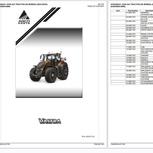 Valtra S346 2A3 S6 Parts Catalog