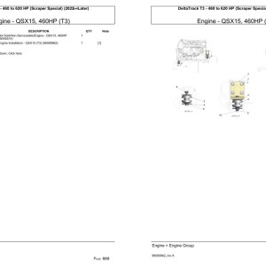 Versatile DeltaTrack T3 460 to 620 HP Scraper Special Parts Catalog PDF 2022-
