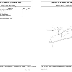 Versatile DeltaTrack T3 520 to 620 HP (RU) Parts Catalog PDF 2022-