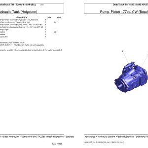 Versatile DeltaTrack T4f 520 to 610 HP (EU) Parts Catalog PDF