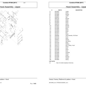 Versatile RT490 Parts Catalog PDF 2017