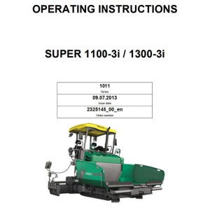 Vogele 1103-3i 1303-3i Operating Instruction