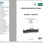 Vogele AB 500-3 AB 600-3 Operating Instructions