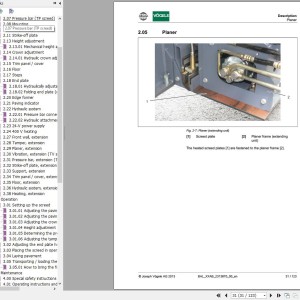 Vogele AB 500-3 AB 600-3 Operating Instructions