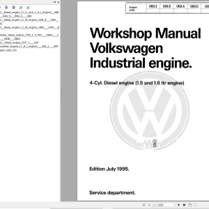 Volkswagen 1.5 1.6 ltr Engines Workshop Service Manual