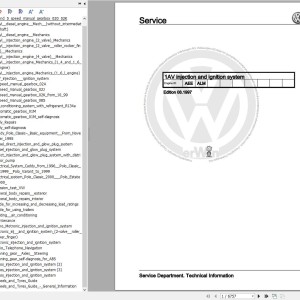 Volkswagen Caddy Kasten Kombi 9K 9K9 1995-2003 Workshop Service Manual