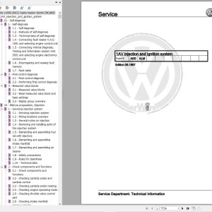 Volkswagen Caddy Kasten Kombi Pickup Workshop Service Manual