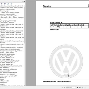 Volkswagen Polo 6N 6N1 6N2 6V 6V2 6V5 1994-2002 Workshop Service Manual