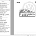 Volkswagen Tiguan 5N 5N1 5N2 2008-2019 Workshop Service Manual