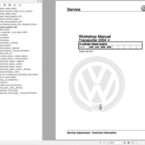 Volkswagen Transporter 2003-2008 Workshop Service Manual