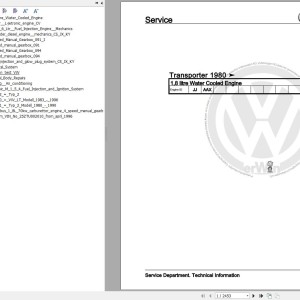Volkswagen Transporter 2 21 22 23 24 27 1967-1979 Workshop Service Manual