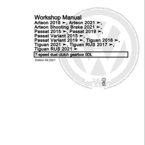 Volkswagen Arteon 3H7 3H8 3H9 2021-2023 Workshop Service Manual and Diagrams