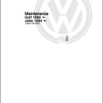 Volkswagen Golf II 19 191 192 193 194 1984-1989 Workshop Service Manual