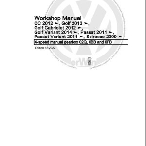 Volkswagen Golf VII Sportsvan 2013-2020 Workshop Service Manual