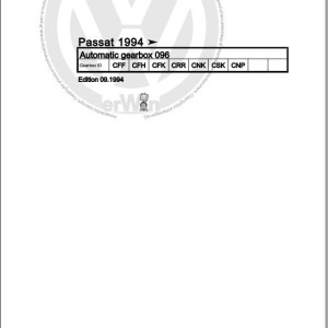 Volkswagen Passat 3A 3A2 3A5 1994-1997 Workshop Service Manual