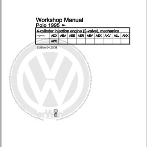 Volkswagen Polo 6N 6N1 6N2 6V 6V2 6V5 1995-2002 Workshop Service Manual