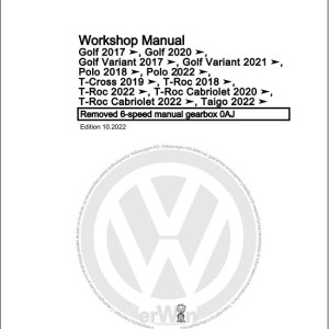 Volkswagen Polo AE1 2022 Workshop Service Manual