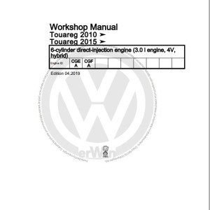 Volkswagen Touareg 7L 7L6 7LA 7P 7P5 7P6 2003-2017 Workshop Service Manual