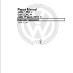Volkswagen Jetta 9M2 1999-2003 Workshop Service Manual