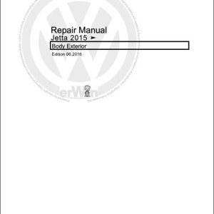 Volkswagen Jetta AY3 2014-2017 Workshop Service Manual