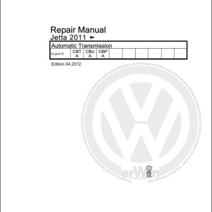 Volkswagen Jetta XY4 2011-2017 Workshop Service Manual