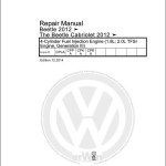 Volkswagen New Beetle 5C2 2012-2018 Workshop Service Manual