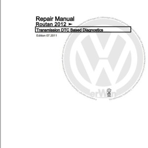 Volkswagen Routan 7B1 2009-2014 Workshop Service Manual