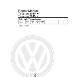 Volkswagen Touareg 7P 2010-2018 Workshop Service Manual