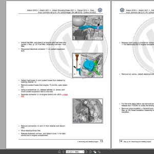 Volkswagen Arteon 2018 - 2020 Wiring Diagrams Maintenance and Repair Manuals