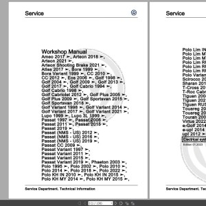 Volkswagen Golf Cabriolet 2002 Wiring Diagrams Maintenance and Repair Manuals
