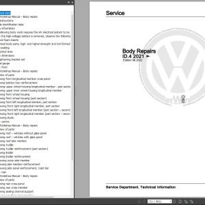 Volkswagen ID.4 2020 Wiring Diagrams Repair and Maintenance Manuals