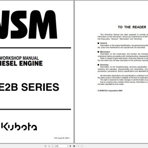 Kubota SM-E2B Series Workshop Manual