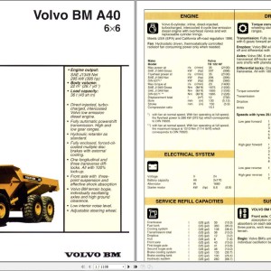 Volvo A40 A40BM Service Repair Manual