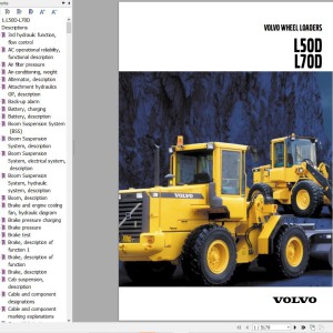 Volvo L50D Parts and Service Manual