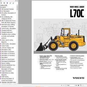 Volvo L70C Service and Repair Manual