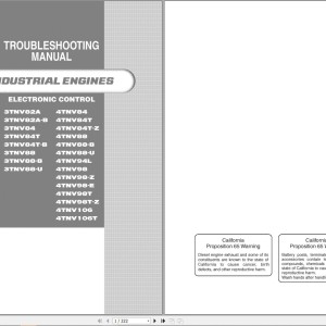 Yanmar 3TNV 4TNV Troubleshooting Manual