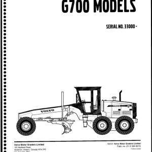Volvo G700 Parts Catalog 2134346013